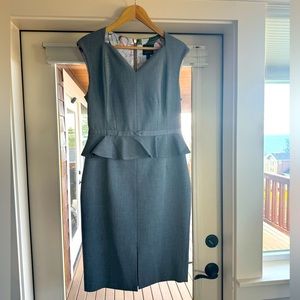 NWOT - Ted Baker grey work - cocktail dress size 3 (US 8) never worn.